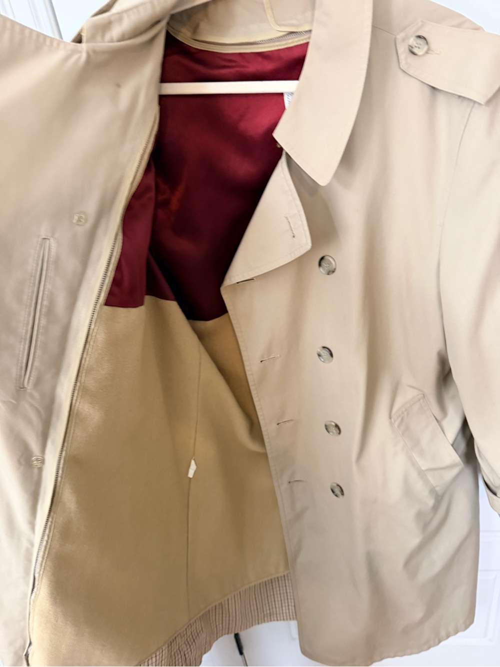 Vintage London Fog Beige Trench Coat - - Picture 3 of 6